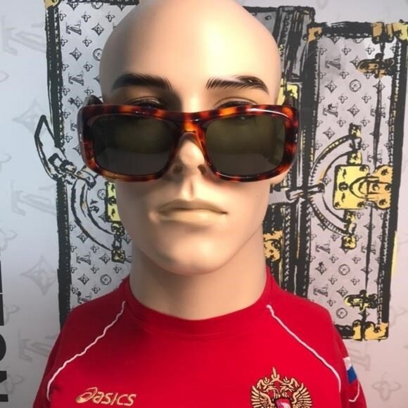 New Authentic Tortoiseshell Square Sunglasses GG1080s 003 - Picture 6 of 12